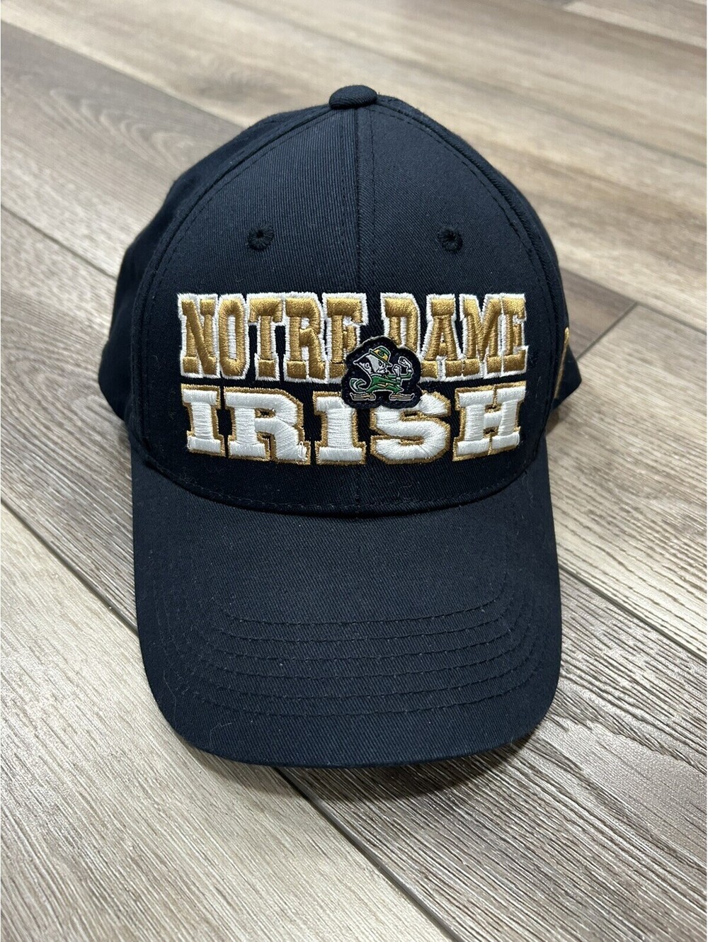 Notre Dame Fighting Irish Hat Cap Mens Top of The World Hat Blue Strapback NCAA